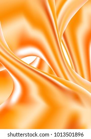 Holographic Liquid. Bright Glossy Dense Liquid in Holographic Style. Illustration. Futuristic Holography. Holographic Liquid for Banner, Brochure Design, Web Design, Cover. Futuristic Abstraction.