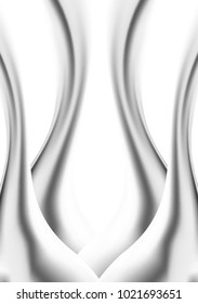 Holographic Liquid. Bright Glossy Dense Liquid in Holographic Style. Illustration. Futuristic Holography. Holographic Liquid for Banner, Brochure Design, Web Design, Cover. Futuristic Abstraction.