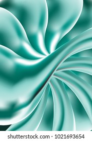 Holographic Liquid. Bright Glossy Dense Liquid in Holographic Style. Illustration. Futuristic Holography. Holographic Liquid for Banner, Brochure Design, Web Design, Cover. Futuristic Abstraction.