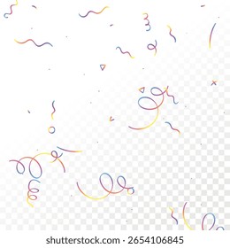 Holographic Memphis Confetti Background. Abstract Vector Geometric Kid Rainbow Pattern. Pride Graphic Lines for Winners and Birthday Cards. 2026 Neon Party. Poster Cover in 80s Style.
