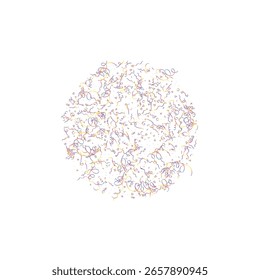 Holographic Memphis Confetti Background. Abstract Vector Geometric Kid Rainbow Pattern. Pride Graphic Lines for Winners and Birthday Cards. 2026 Neon Party. Poster Cover in 80s Style.