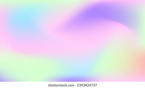 Holographic neon background with copy space. Holographic gradient mesh background in pastel colors.