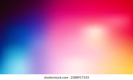 Holographic neon vector background. Rainbow liquid texture bg. Pastel trend iridescent metallic backdrop. Colorful template for presentation, cover, and wallpaper. Abstract blue and pink gradient.