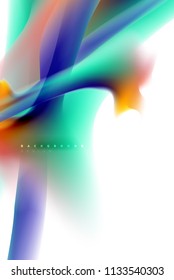 Holographic paint explosion design, fluid colors flow, colorful storm. Liquid mixing colours motion concept, trendy abstract background layout template for business presentation, app wallpaper banner