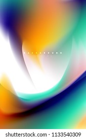 Holografische Farbexplosionsdesign, fließende Farben, bunter Sturm. Motion-Konzept für die Flüssig-Mischfarben, trendige abstrakte Hintergrund-Layout-Vorlage für die Geschäftspräsentation, App-Bildschirmhintergrund