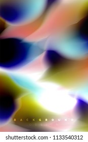 Holographic paint explosion design, fluid colors flow, colorful storm. Liquid mixing colours motion concept, trendy abstract background layout template for business presentation, app wallpaper banner