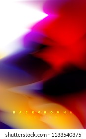 Holographic paint explosion design, fluid colors flow, colorful storm. Liquid mixing colours motion concept, trendy abstract background layout template for business presentation, app wallpaper banner