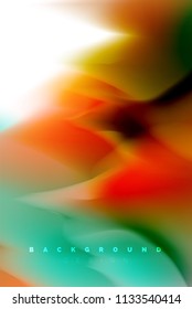 Holographic paint explosion design, fluid colors flow, colorful storm. Liquid mixing colours motion concept, trendy abstract background layout template for business presentation, app wallpaper banner