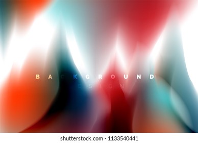 Holographic paint explosion design, fluid colors flow, colorful storm. Liquid mixing colours motion concept, trendy abstract background layout template for business presentation, app wallpaper banner