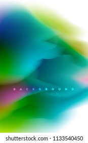 Diseño de explosión de pintura holográfica, flujo de colores fluidos, tormenta colorida. Diseño de movimiento de colores de mezcla líquida, plantilla de diseño de fondo abstracto de moda para presentación de negocios, banner de papel tapiz de aplicación