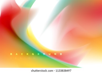 Holographic paint explosion design, fluid colors flow, colorful storm. Liquid mixing colours motion concept, trendy abstract background layout template for business presentation, app wallpaper banner