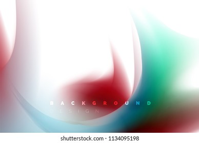 Holographic paint explosion design, fluid colors flow, colorful storm. Liquid mixing colours motion concept, trendy abstract background layout template for business presentation, app wallpaper banner