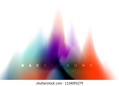 Holographic paint explosion design, fluid colors flow, colorful storm. Liquid mixing colours motion concept, trendy abstract background layout template for business presentation, app wallpaper banner