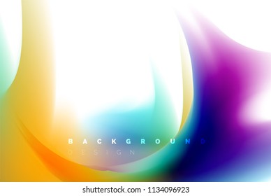 Holographic paint explosion design, fluid colors flow, colorful storm. Liquid mixing colours motion concept, trendy abstract background layout template for business presentation, app wallpaper banner
