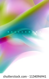 Holographic paint explosion design, fluid colors flow, colorful storm. Liquid mixing colours motion concept, trendy abstract background layout template for business presentation, app wallpaper banner