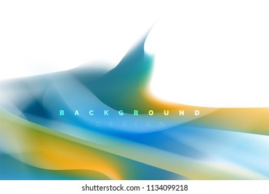Holographic paint explosion design, fluid colors flow, colorful storm. Liquid mixing colours motion concept, trendy abstract background layout template for business presentation, app wallpaper banner