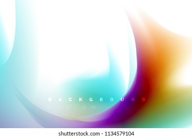 Holographic paint explosion design, fluid colors flow, colorful storm. Liquid mixing colours motion concept, trendy abstract background layout template for business presentation, app wallpaper banner