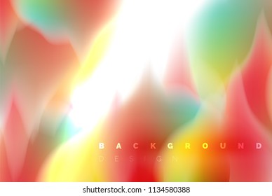 Holografische Farbexplosionsdesign, fließende Farben, bunter Sturm. Motion-Konzept für die Flüssig-Mischfarben, trendige abstrakte Hintergrund-Layout-Vorlage für die Geschäftspräsentation, App-Bildschirmhintergrund