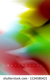 Diseño de explosión de pintura holográfica, flujo de colores fluidos, tormenta colorida. Diseño de movimiento de colores de mezcla líquida, plantilla de diseño de fondo abstracto de moda para presentación de negocios, banner de papel tapiz de aplicación