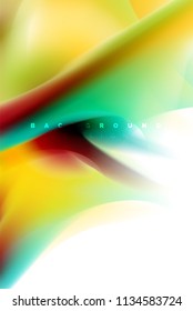 Holographic paint explosion design, fluid colors flow, colorful storm. Liquid mixing colours motion concept, trendy abstract background layout template for business presentation, app wallpaper banner