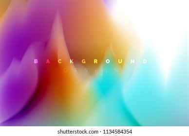 Holografische Farbexplosionsdesign, fließende Farben, bunter Sturm. Motion-Konzept für die Flüssig-Mischfarben, trendige abstrakte Hintergrund-Layout-Vorlage für die Geschäftspräsentation, App-Bildschirmhintergrund