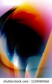 Holographic paint explosion design, fluid colors flow, colorful storm. Liquid mixing colours motion concept, trendy abstract background layout template for business presentation, app wallpaper banner