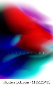 Holografische Farbexplosionsdesign, fließende Farben, bunter Sturm. Motion-Konzept für die Flüssig-Mischfarben, trendige abstrakte Hintergrund-Layout-Vorlage für die Geschäftspräsentation, App-Bildschirmhintergrund
