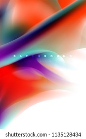 Holographic paint explosion design, fluid colors flow, colorful storm. Liquid mixing colours motion concept, trendy abstract background layout template for business presentation, app wallpaper banner