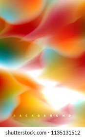 Diseño de explosión de pintura holográfica, flujo de colores fluidos, tormenta colorida. Diseño de movimiento de colores de mezcla líquida, plantilla de diseño de fondo abstracto de moda para presentación de negocios, banner de papel tapiz de aplicación