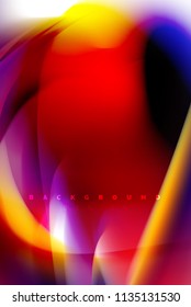 Holographic paint explosion design, fluid colors flow, colorful storm. Liquid mixing colours motion concept, trendy abstract background layout template for business presentation, app wallpaper banner