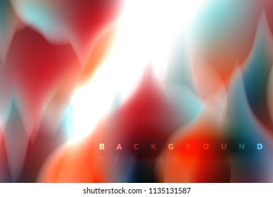 Holographic paint explosion design, fluid colors flow, colorful storm. Liquid mixing colours motion concept, trendy abstract background layout template for business presentation, app wallpaper banner