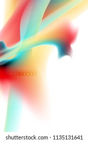 Diseño de explosión de pintura holográfica, flujo de colores fluidos, tormenta colorida. Diseño de movimiento de colores de mezcla líquida, plantilla de diseño de fondo abstracto de moda para presentación de negocios, banner de papel tapiz de aplicación