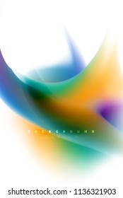 Holographic paint explosion design, fluid colors flow, colorful storm. Liquid mixing colours motion concept, trendy abstract background layout template for business presentation, app wallpaper banner