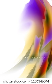 Holographic paint explosion design, fluid colors flow, colorful storm. Liquid mixing colours motion concept, trendy abstract background layout template for business presentation, app wallpaper banner