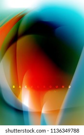 Holographic paint explosion design, fluid colors flow, colorful storm. Liquid mixing colours motion concept, trendy abstract background layout template for business presentation, app wallpaper banner