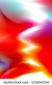 Holographic paint explosion design, fluid colors flow, colorful storm. Liquid mixing colours motion concept, trendy abstract background layout template for business presentation, app wallpaper banner