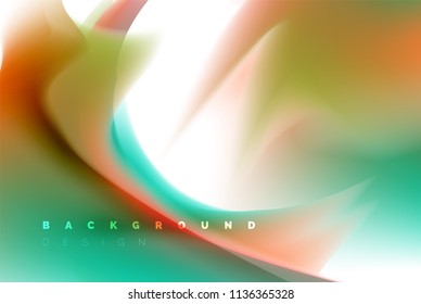 Holographic paint explosion design, fluid colors flow, colorful storm. Liquid mixing colours motion concept, trendy abstract background layout template for business presentation, app wallpaper banner