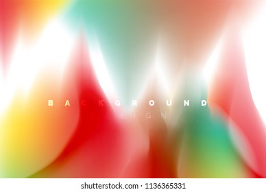 Holographic paint explosion design, fluid colors flow, colorful storm. Liquid mixing colours motion concept, trendy abstract background layout template for business presentation, app wallpaper banner