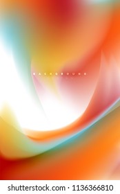 Holographic paint explosion design, fluid colors flow, colorful storm. Liquid mixing colours motion concept, trendy abstract background layout template for business presentation, app wallpaper banner
