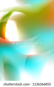 Holographic paint explosion design, fluid colors flow, colorful storm. Liquid mixing colours motion concept, trendy abstract background layout template for business presentation, app wallpaper banner