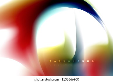 Holographic paint explosion design, fluid colors flow, colorful storm. Liquid mixing colours motion concept, trendy abstract background layout template for business presentation, app wallpaper banner