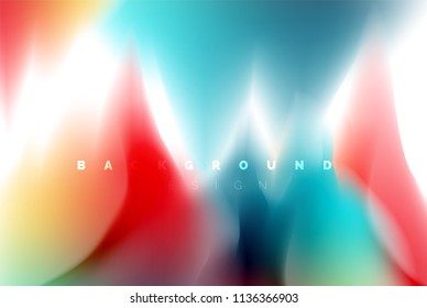 Holographic paint explosion design, fluid colors flow, colorful storm. Liquid mixing colours motion concept, trendy abstract background layout template for business presentation, app wallpaper banner