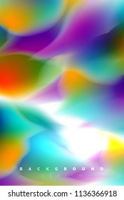 Diseño de explosión de pintura holográfica, flujo de colores fluidos, tormenta colorida. Diseño de movimiento de colores de mezcla líquida, plantilla de diseño de fondo abstracto de moda para presentación de negocios, banner de papel tapiz de aplicación