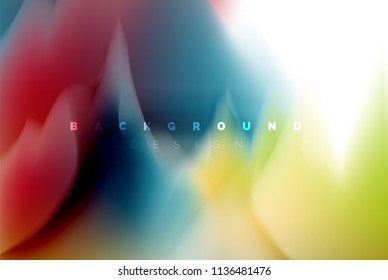 Holographic paint explosion design, fluid colors flow, colorful storm. Liquid mixing colours motion concept, trendy abstract background layout template for business presentation, app wallpaper banner