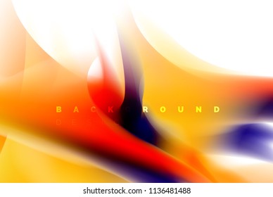 Holographic paint explosion design, fluid colors flow, colorful storm. Liquid mixing colours motion concept, trendy abstract background layout template for business presentation, app wallpaper banner