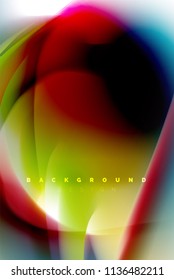 Holographic paint explosion design, fluid colors flow, colorful storm. Liquid mixing colours motion concept, trendy abstract background layout template for business presentation, app wallpaper banner
