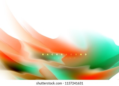 Holographic paint explosion design, fluid colors flow, colorful storm. Liquid mixing colours motion concept, trendy abstract background layout template for business presentation, app wallpaper banner