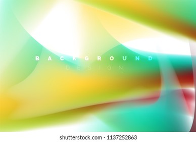 Holographic paint explosion design, fluid colors flow, colorful storm. Liquid mixing colours motion concept, trendy abstract background layout template for business presentation, app wallpaper banner
