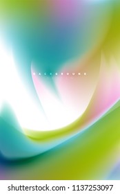 Holographic paint explosion design, fluid colors flow, colorful storm. Liquid mixing colours motion concept, trendy abstract background layout template for business presentation, app wallpaper banner