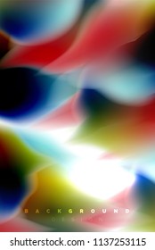 Holographic paint explosion design, fluid colors flow, colorful storm. Liquid mixing colours motion concept, trendy abstract background layout template for business presentation, app wallpaper banner